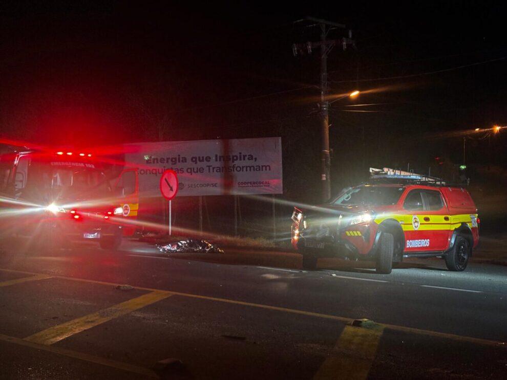 Acidente na SC-108 tira a vida de ciclista em Criciúma
