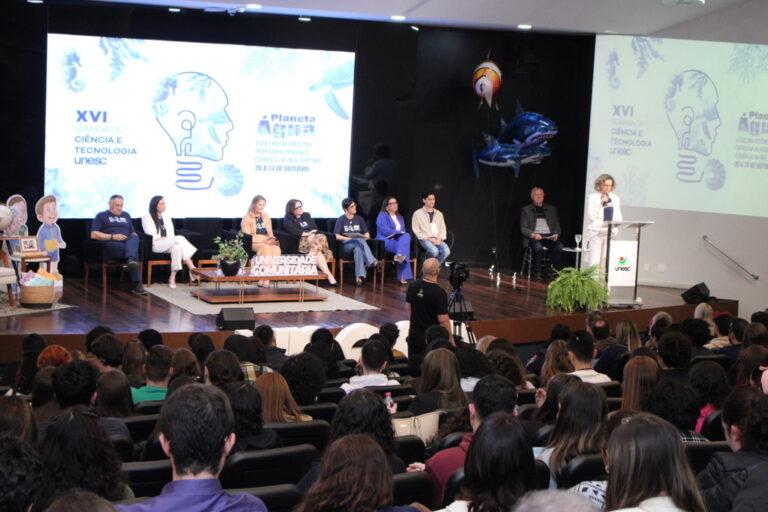 Ciência, inovação e compromisso com o Planeta Água marcam a abertura da SCT da Unesc