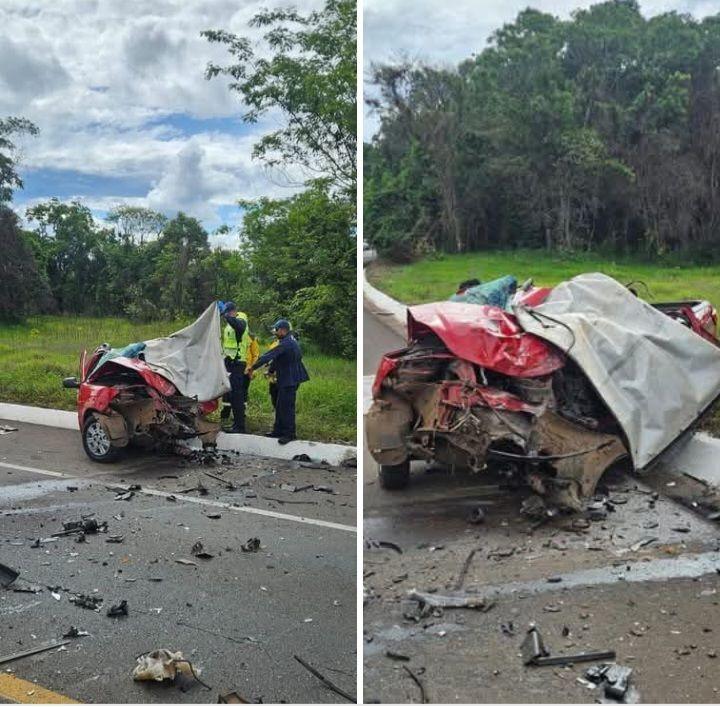Colisão frontal deixa um morto na BR-282, em Cordilheira Alta