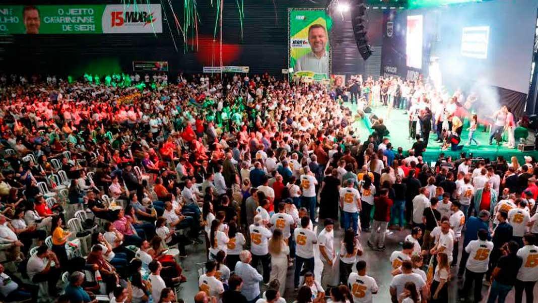 Com mais de seis mil participantes, MDB/SC promove maior evento político de Santa Catarina