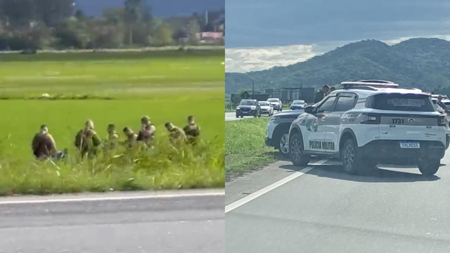 Criminoso morre em confronto com a PM e dois são presos após onda de assaltos em Santa Catarina