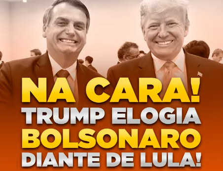 Diante de Lula, Trump elogia Bolsonaro e lamenta situação de aliado
