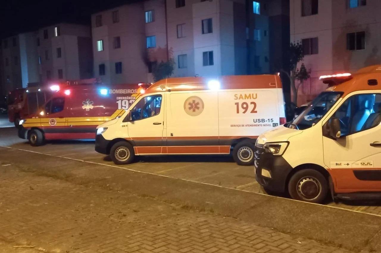 Incêndio em apartamento em Criciúma deixa seis pessoas hospitalizadas