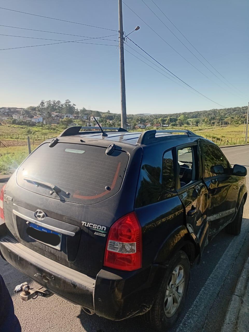 Motociclista fica ferido em colisão com carro em Cocal do Sul