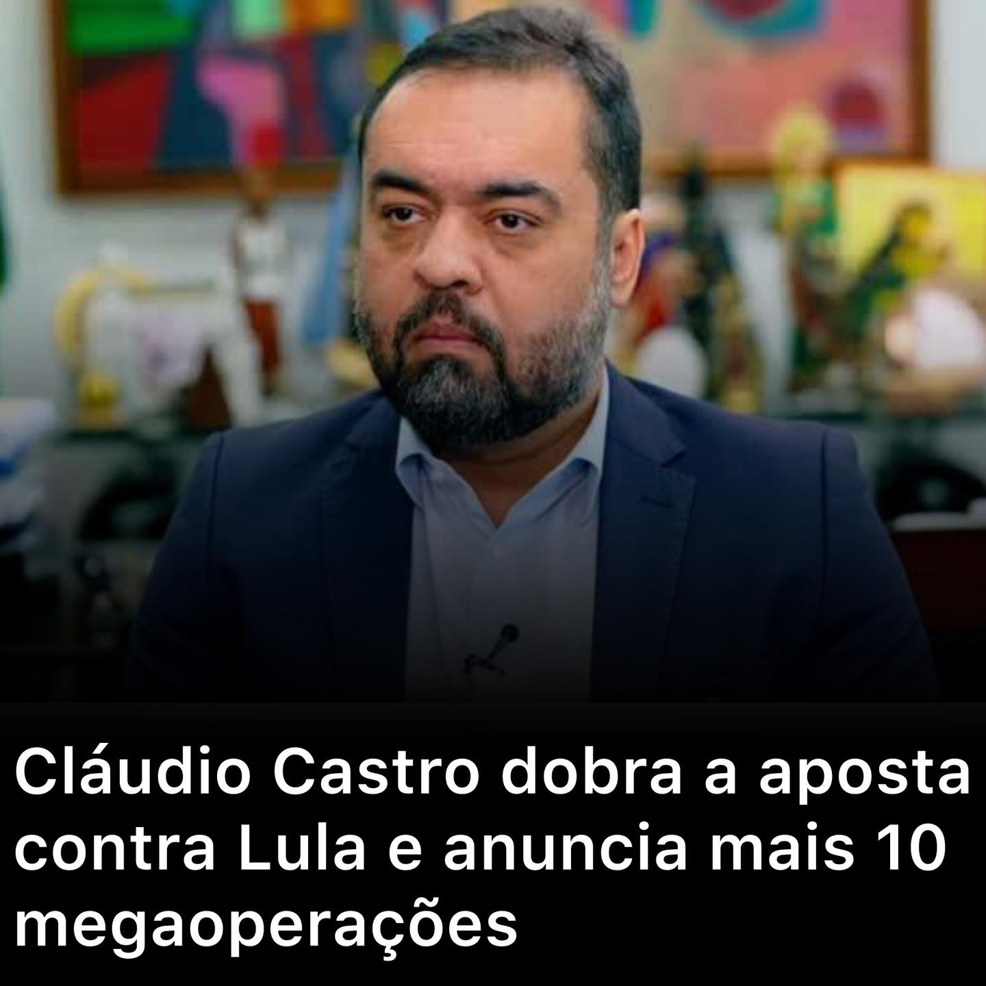 Cláudio Castro desafia Lula e anuncia mais 10 megaoperações no RJ após ação com 121 mortos