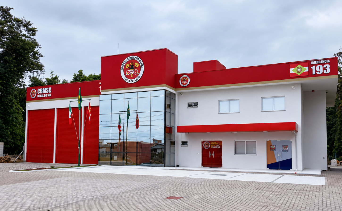 Cocal do Sul inaugura nova sede do Corpo de Bombeiros Militar nesta quinta-feira