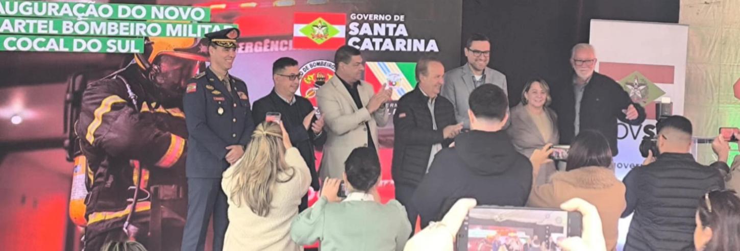 Nova sede do Corpo de Bombeiros Militar é inaugurada em Cocal do Sul