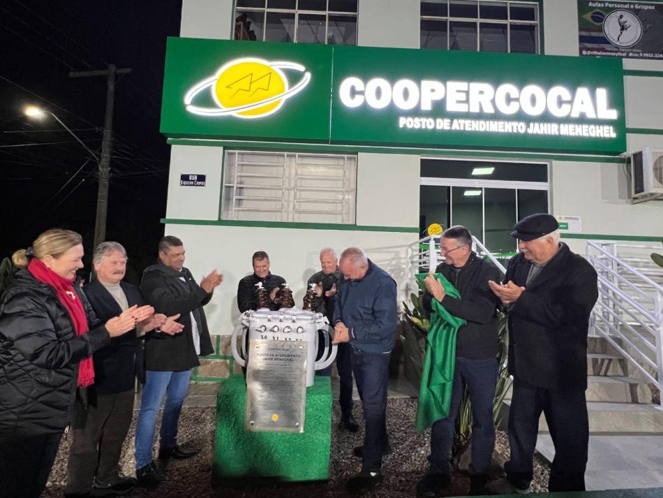 Coopercocal inaugura novo Posto de Atendimento em Urussanga e homenageia Jahir Meneghel