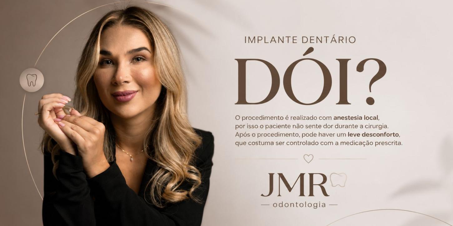 Implante dentário dói?