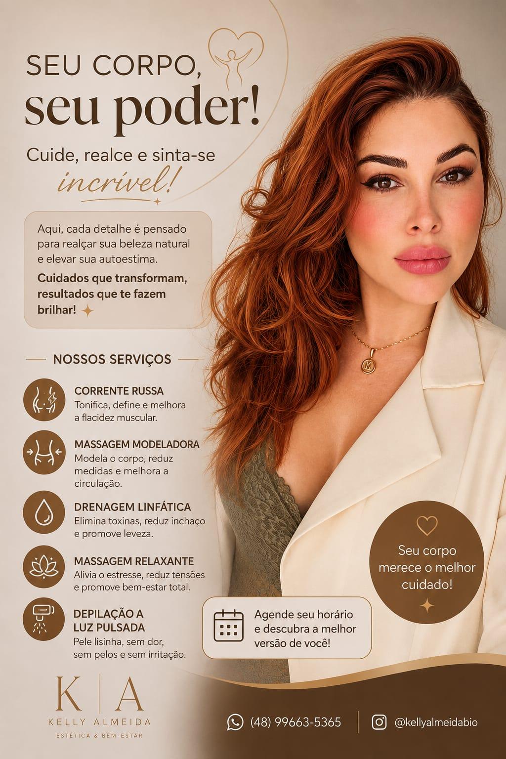 Kelly Almeida: Especialista em Estética e Bem-Estar em Próspera e Região de Criciúma