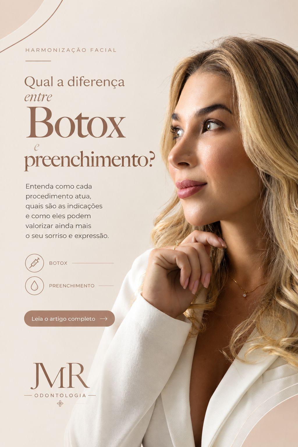 Botox ou preenchimento: qual a diferença? Botox e preenchimento são a mesma coisa? Qual escolher? O que cada um faz no rosto? 