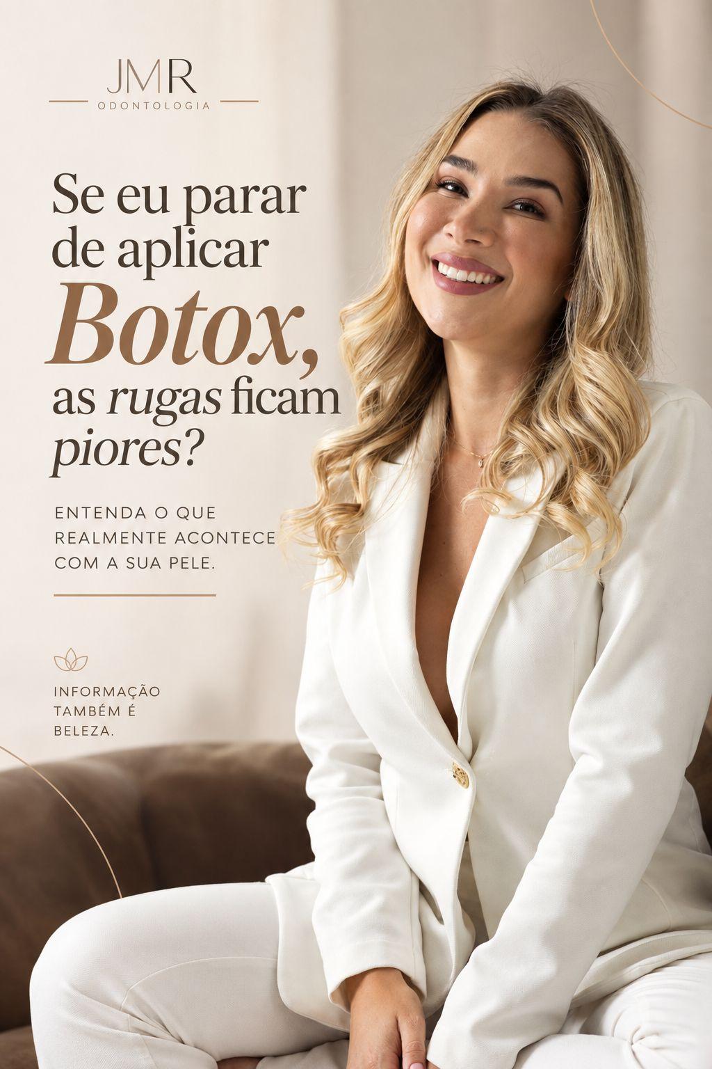 Se eu parar de aplicar Botox, as rugas ficam piores?