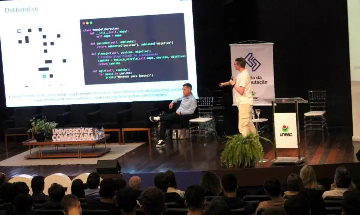 Agentes inteligentes e relações humanas marcam a abertura da Semana Acadêmica de Ciência da Computação da Unesc