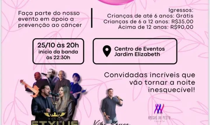 Associação Amigas do Peito que trabalham com Prevenção e Combate ao Câncer.