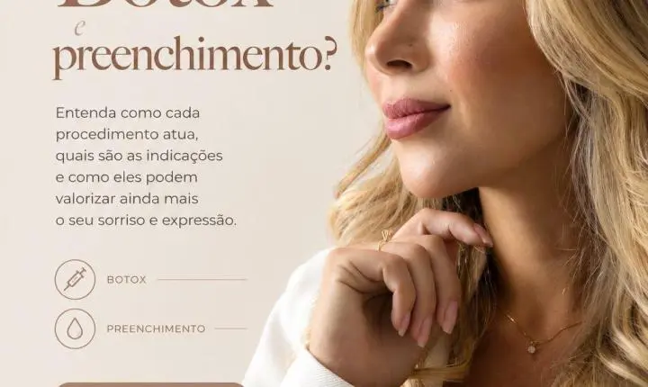 Botox ou preenchimento: qual a diferença? Botox e preenchimento são a mesma coisa? Qual escolher? O que cada um faz no rosto? 