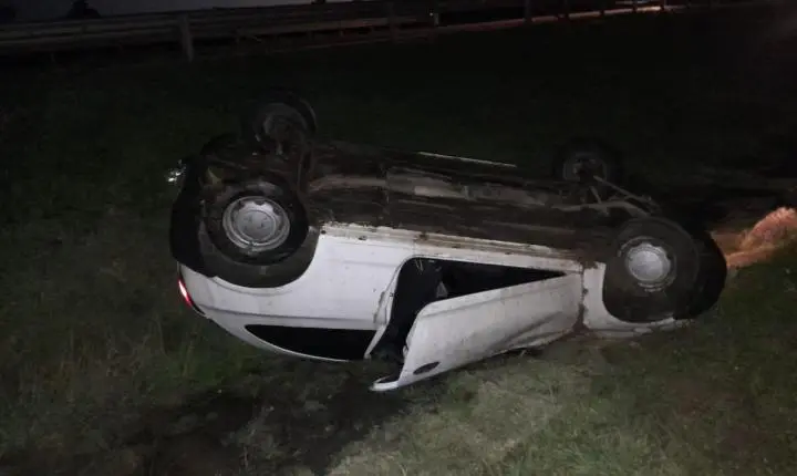 Capotamento de Veículo em Esplanada