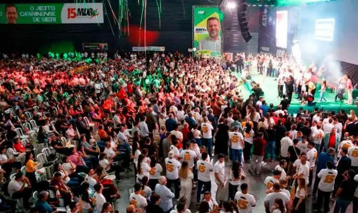 Com mais de seis mil participantes, MDB/SC promove maior evento político de Santa Catarina