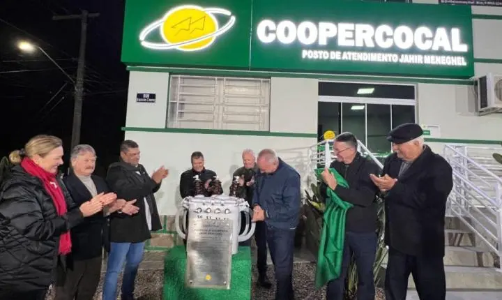 Coopercocal inaugura novo Posto de Atendimento em Urussanga e homenageia Jahir Meneghel