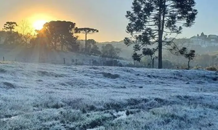 Frente fria derruba as temperaturas a partir desta terça-feira (7) no Sul de Santa Catarina