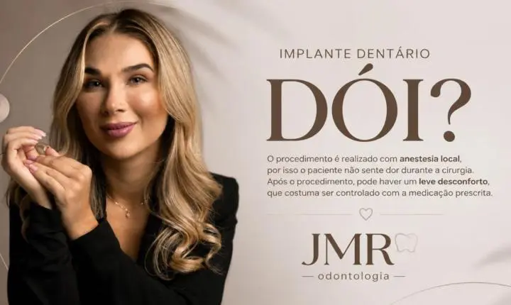 Implante dentário dói?