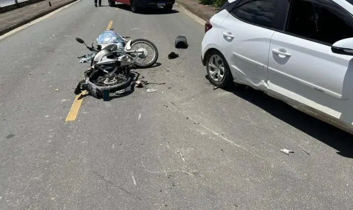 Motociclista morre após grave acidente com carro em Cocal do Sul