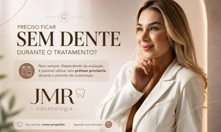 Preciso ficar sem dente durante o tratamento com implante?